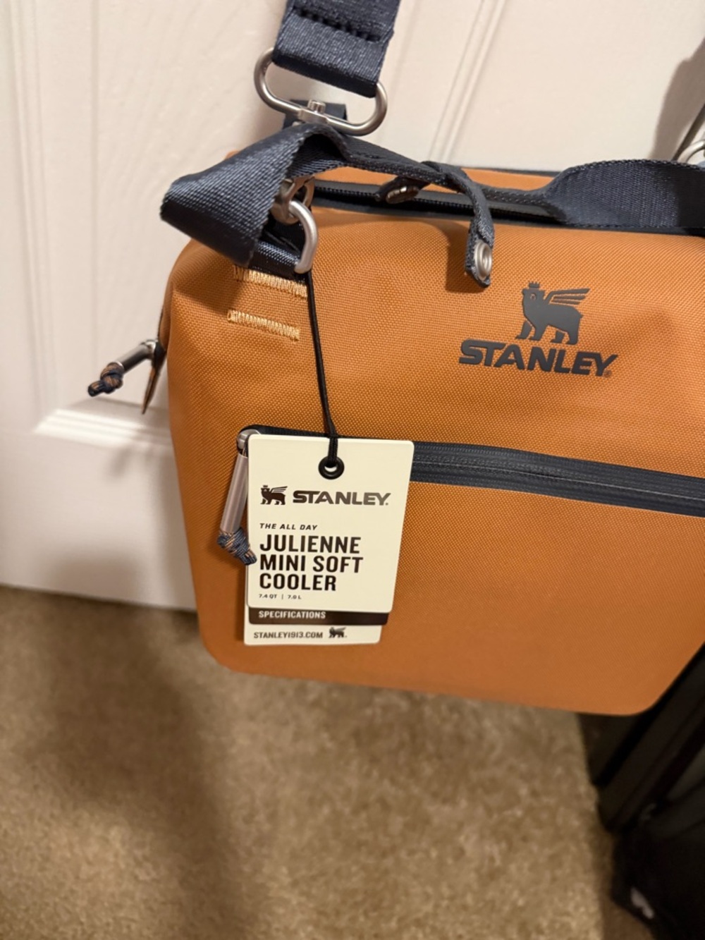 Stanley Julienne Mini Soft Cooler in Tan with Black Strap - Picture 2 of 4